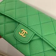 Chanel green caviar wallet - 5