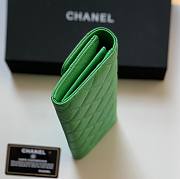 Chanel green caviar wallet - 4