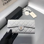 Chanel gray caviar wallet - 1
