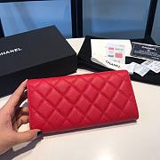 Chanel red caviar wallet - 5