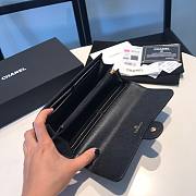 Chanel black caviar wallet - 6