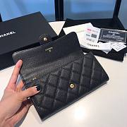 Chanel black caviar wallet - 4