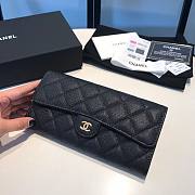 Chanel black caviar wallet - 3