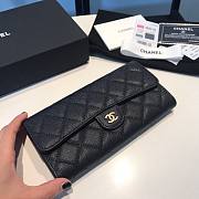 Chanel black caviar wallet - 2