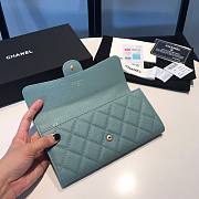 Chanel light blue caviar wallet - 3