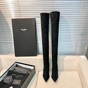 YSL black high boots  - 6