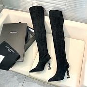 YSL black high boots  - 5