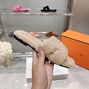 Hermes beige slippers  - 3