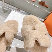 Hermes beige slippers  - 5