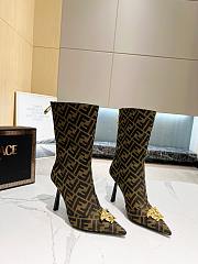 Fendi canvas boots - 5