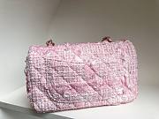 Chanel 22C Pink Tweed Mini Flap Bag 25cm - 3