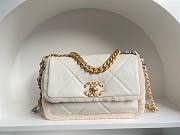 Chanel 19 shearling lampskin white flap bag ( Available in short time) - 2