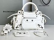 Balenciaga white cagole XS handle bag - 4