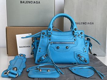 Balenciaga blue cagole XS handle bag