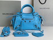 Balenciaga blue cagole XS handle bag - 5