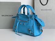 Balenciaga blue cagole XS handle bag - 4