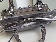 Balenciaga silver cagole XS handle bag - 4