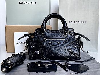 Balenciaga black cagole XS handle bag