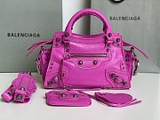 Balenciaga hot pink cagole XS handle bag - 4