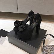 YSL rose velvet heels 14cm - 1