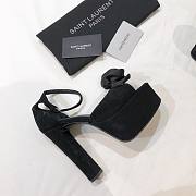 YSL rose velvet heels 14cm - 6