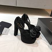 YSL rose velvet heels 14cm - 4