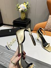 YSL gold heels  - 3