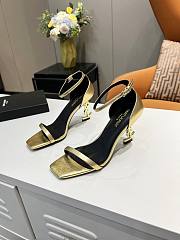 YSL gold heels  - 4