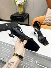 YSL black patent heels - 6