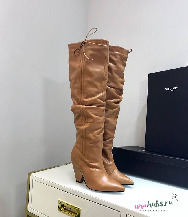 YSL brown high boots - 1