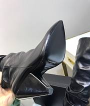 YSL black leather high boots - 3