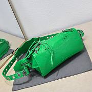 Balenciaga hot green cagole XS handle bag - 4