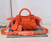 Balenciaga orange cagole XS handle bag - 1