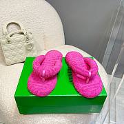 Bottega Veneta pink slippers - 4