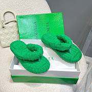 Bottega Veneta green slippers - 3