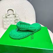 Bottega Veneta green slippers - 4