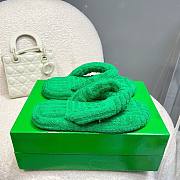 Bottega Veneta green slippers - 5