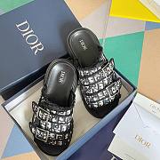 Dior H-town cactus black slippers - 5