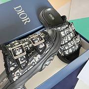 Dior H-town cactus black slippers - 6