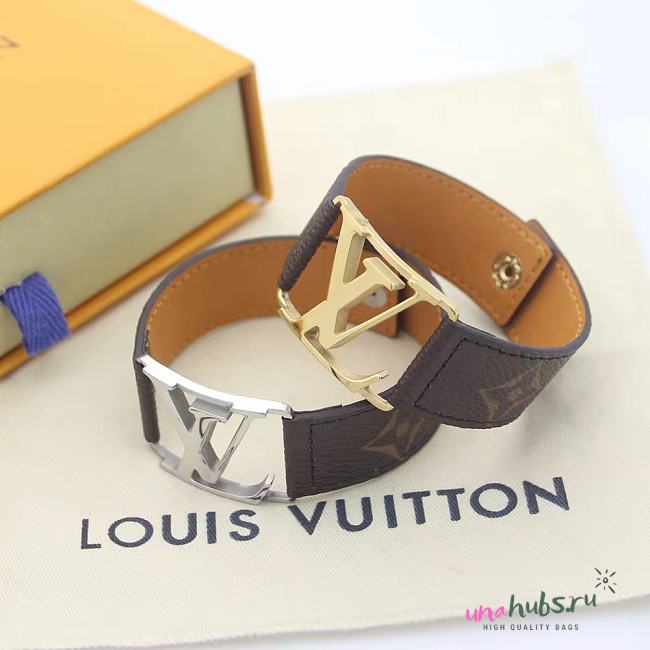 Louis Vuitton men gold/ silver bracelet - 1