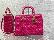 Dior large lady dior pink lambskin 32cm bag - 1