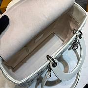 Dior large lady dior white lambskin 32cm bag - 3