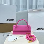 Jacquemus Le Chiquito Long Pink Bag  - 1