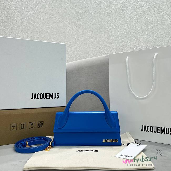 Jacquemus Le Chiquito Long Blue Bag - 1