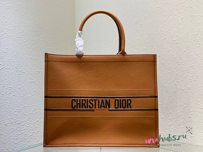 Dior Book Tote Patterns Leather 41cm  - 1