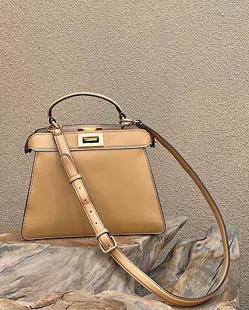 Peekaboo ISeeU Medium Beige leather bag