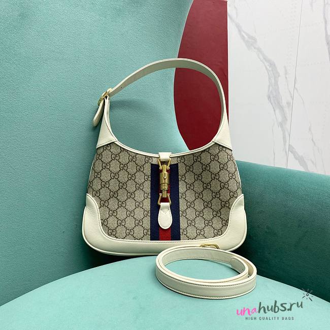 Gucci Jackie Medium White Canvas Hobo bag - 1