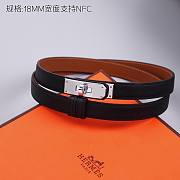 Hermes 18mm black belt - 6