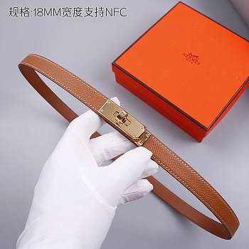 Hermes 18mm brown - gold belt