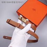 Hermes 18mm brown - gold belt - 3